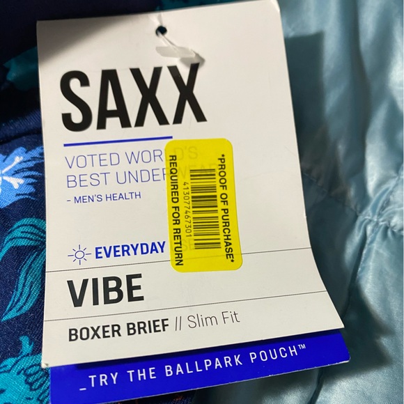 NWT Mens Saxx Vibe Boxer Briefs Sz XL. Retail $32. - Picture 3 of 4